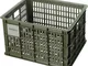 Basil Crate, Bauletto per Bicicletta Unisex Adulto, Grigio, 45.25x35x25cm