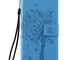 Miagon per Samsung Galaxy S20 Plus Custodia Cover,Gatto Albero Farfalla PU Portafoglio Pro...