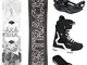 Airtracks Snowboard Set - TAVOLA Akasha Wide 157 - ATTACCHI Master - Softboots Strong 43 -...