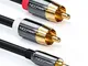 deleyCON 15m Cavo Jack Cavo RCA Jack da 3,5mm al Cinch RCA Cavo Audio Stereo 1x Presa Jack...