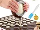 Nifogo Macaron Set, Set per Macarons Contiene Fino a 48 Macaron, Tappetino da Forno in Sil...