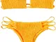 CheChury Bandeau Bikini Set Donna Mare Costumi da Bagno Due Pezzi Push-up Swimsuit Sexy Co...