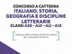 Concorso a cattedra Italiano, Storia, Geografia e Discipline letterarie Classi A22 - A12 -...