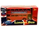 London Double Decker Red Bus Mini Model con tiri indietro e azione Go Made in metallo pres...