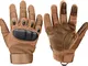 Xnuoyo Gomma Dura Knuckle Full Finger e Mezza Finger Gloves Guanti di Protezione Touch Scr...