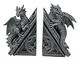 Design Toscano Decorazione in stile gotico Il Castello del Drago Statuette decorative regg...