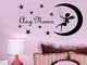 yiyiyaya Home Decoration Accessories Adesivo Fai-da-Te sulla Luna Nome Personalizzato Ades...