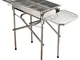 Outsunny Barbecue a Carbonella Grill BBQ da Giardino Balcone con Piano d’Appoggio Esterno...