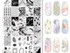 Fayella Nail Piastra Stampaggio   Animal   Flower Palma Stamp Image Modelli Stampante Nail...