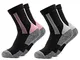 Occulto calze donna trekking 2 paia (modello: Gerlinde) 1 Paia Rosa | 1 Paia Nero 39-42