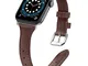 LORDSON Cinturino compatibile con Apple Watch 42 mm / 44 mm, 5,5 "-8,5" Pelle Cambiamento...