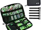 JamBer Borsa per Cavi Custodia per Cavi da Viaggio Accessori Elettronici Borsa Organizer p...