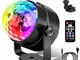 Palla da discoteca LED luce discoteca, 7 colori giochi di luce con telecomando e cavo USB...