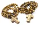 Due (2) autentici rosari in legno di ulivo da 8 mm in custodia di cotone - Rosari in legno...
