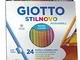 Giotto 255800 Pastelli Acquerellabili Stilnovo, 3.3 mm, Confezione da 24