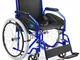 AIESI® Sedia a rotelle pieghevole leggera ad autospinta per disabili ed anziani AGILA EVOL...