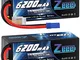 Zeee 4S Lipo Batteria 14,8V 80C 6200mAh Batteria RC Hardcase con Connectore EC5 Spina per...