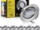 Bojim Faretti LED da incasso per cartongesso GU10 6 × Luci da Incasso Plafoniere LED Soffi...
