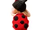 DELEY Neonato Uncinetto Maglia Cartoon Coccinella Costumi Unisex cap Vestito Fotografia Pu...