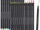 Funnasting Penne Fineliner, Set di Penne Fineliner a Colori Penne per Bozzetti Scrittura D...