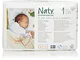 Naty by Nature babycare, Taglia 1, (2-5 kg), 4 confezioni da 26 [104 Pannolini]
