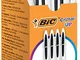 BIC Cristal Up, Penne Nere a Sfera, Punta Media 1.2mm, 20 Unità, Cancelleria Scuola e Uffi...