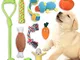 Angelland Giochi per Cani, da Bottiglia Frutta e Verdura con Combinazione di Accessori per...