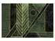 Bilderwelten Carta da Parati Premium - Forme Geometriche Oro Verde Smeraldo 225 x 336cm