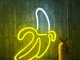 Luce al neon a forma di banana - Luci al neon decorative da parete, per cameretta dei bamb...