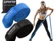 Supertrip Bande Elastiche Fitness Lunghe in Tessuto, 2 livelli di resistenza Fasce per tir...