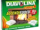 DIAVOLINA Set 24 Accendifuoco X 40 Cubi Barbecue & PIC-nic, Multicolore, Unica