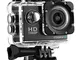 ONEGEARPRO FUN 1080 ENJOY 2020 Action camera full hd 1080 P schermo 2,0"" nera con custodi...