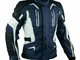 A-Pro, giacca da motociclista in tessuto, Protezioni, con Fodera Termica, Blu Scuro, XL