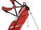 Wilson Staff Quiver Stand Bag, WGB4321RD Sacca da Golf con 3 Scomparti, Rosso