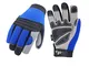 Vgo Glove Guanti, 3 paia, guanti da lavoro uomo in pelle, guanti da meccanico, giardino, e...