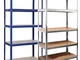DayPlus Mensola per garage in metallo con scaffale per cuscinetti in metallo a 5 livelli,...