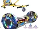 Hoverboards 6,5 Pollici con Hoverkart Scooter Elettrico Luci a LED con Altoparlante Blueto...