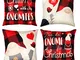 D-FantiX Gnome Christmas Pillow Covers Set di 4,18x18 pollici Fodere per cuscini natalizi...