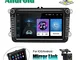 Android Autoradio per VW Navigazione GPS Camecho 8'' Touch Screen capacitivo Bluetooth Aut...