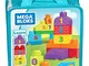 Mega Brands DLH85 - First Builders Sacca Costruisci e Impara Conta 123, Plastica, Multicol...