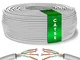 Mr. Tronic Cavo Ethernet Cat 5E da 100m Bulk Cabel, Cavo di Rete LAN Cat 5E ad Alta Veloci...