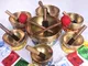 Campana tibetana chakra – Set di 7 – a mano tibetano martellato meditazione Singing Bowl N...