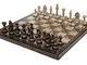 set di scacchi da gioco in ottone pieno da collezione di StonKraft con monete in pezzi di...