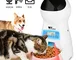 Amzdeal Distributore Cibo Automatico per Gatti e Cani con LCD Display, Monitoraggio a Infr...