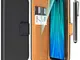 ivencase Cover per Xiaomi Redmi Note 8 PRO + Pellicola Protettiva + Penna, Book Cover Cust...