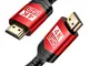 Cavo HDMI 4K 3M, JSAXU Cavo HDMI 2.0 ad Alta Velocità 18Gbps Nylon Intrecciato Supporta 4K...