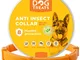 Natural Dog Treats Collare Antipulci e Zecche per Cani, Gatti, Regolabile Impermeabile 8 M...