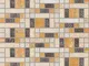 Mosaico in Marmo e Vetro Tetris Giallo Spazio 30 X 30 cm (1 Foglio)