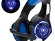 Cuffie Gaming con Microfono Cuffie Bass Stereo per PS4 PS5 Cuffie Xbox One Cancellazione d...