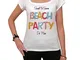 Cityone Do Meio Beach Party, Maglietta Donna, Beach Party Maglietta, Maglietta Regalo